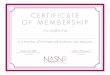 NASNPRO Certificate of Membership · PDF file CERTIFICATE OF MEMBERSHIP FOUNDER FOUNDER Denise R. Fuller Janet McCormick. EDUCATIONAL EVENTS . Title: NASNPRO Certificate of Membership.pages