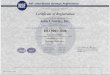 (888) NSF-9000 Certificate ofRegistration - John Crowley · (888) NSF-9000 Certificate of Registration This certifies that the Quality Management System of John Crowley, Inc, 703