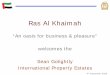 Ras Al Khaimah - inres-realestate.com · Preamble • With this presentation we hope to – give you a quick tour of Ras Al Khaimah – present the status of its economy – detail