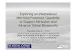Exploring an International Microbial Forensics Capability ...httpAssets)/A84D69661F… · Exploring an International Microbial Forensics Capability Microbial Forensics Capability