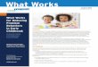 What Works - Child Trends...What Works for Reducing Problem Behaviors in Early Childhood: LESSONS FROM EXPERIMENTAL EVALUATIONS Rachel Carney, Brandon Stratford, Kristin A. Moore,