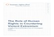 The Role of Human Rights in Countering Violent Extremism · Rights in Countering Violent Extremism A COMPILATION OF BLUEPRINTS FOR U.S. GOVERNMENT ... 31st Floor, 805 15th Street,