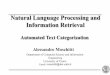 Natural Language Processing and Information Retrievaldisi.unitn.it/moschitti/Teaching-slides/NLP-IR/Lecture7-NLP-IR.pdf · Performance Measurements (cont’d) Breakeven Point Find