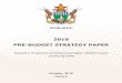Towards a Prosperous & Empowered Upper Middle …...ZIMBABWE 2019 PRE-BUDGET STRATEGY PAPER Towards a Prosperous & Empowered Upper Middle Income Society By 2030 October, 2018 Harare