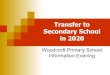 Information Evening Woodcroft Primary School · East Barnet School 0.926 Finchley Catholic High School (Catholic – distance) 4.834 Friern Barnet School 3.204 Hendon School 4.86