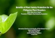 Benefits of Plant Variety Protection for the Philippine Plant … · 2018-10-04 · PHILIPPINE PLANT VARIETY PROTECTION LAW (RA 9168) Policy formulation and implementation of the