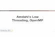 Amdahl's Law Threading, OpenMPinst.eecs.berkeley.edu/~cs61c/sp18/lec/21/lec21.pdf · Raspberry Pi 3… Quad-Core processor 1 thread/core 2-issue superscalar, 8 stage pipeline 64/128b