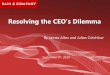 Resolving the CEO’s Dilemma - WordPress.com...Content 1. Resolving the CEO’s Dilemma 2. Abraham Maslow’s Hierarchy of Needs 3. Six dilemmas-and six strategies for success 4
