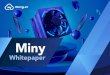 PITCH DECK Miny · 2020-06-13 · Out of the 50 million MINY tokens that will be released, 1 million the circulating tokens will be at the disposal of the platform for promotion and