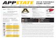 2018 FOOTBALL GAME NOTES - Amazon S3€¦ · Sept. 22 game against Gardner-Webb will be the Mountaineers’ latest home opener since with back-to-back road games against NC State