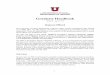Graduate Handbook - University of UtahGraduate Handbook . Updated: August 2016 . Degrees Offered. The University of Utah’s Department of History offers courses of graduate study