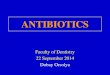 Introduction to Antibiotics - Semmelweis Egyetem · 2015-03-12 · History of antibiotics - 5 • Selman Waksman - Streptomycin (1943) –active against all Gram-negatives –first
