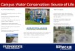 Campus Water Conservation: Source of Life...Campus Water Conservation: Source of Life Commitment aqua Xeriscape Installing AquaCents polymer in critical landscapes Automating and upgrading