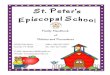 St. Peter’s Episcopal School… · St.Peter’s Episcopal School Family Handbook of Policies and Procedures MISSION STATEMENT The mission of St. Peter's Episcopal School is to offer