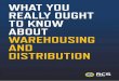 WHAT YOU REALLY OUGHT TO KNOW ABOUT WAREHOUSING … · 2016-06-21 · You’ll know for a fact that you've received a quality service because it’ll be there in black and white
