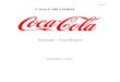 Coca-Cola Final Project!!! (Complete) Final Project Proposal!!! (Complete... · C. Primary and Secondary Research: (Primary Research) A survey questionnaire conducted with a sample
