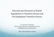 Amazon Web Services - Overview and Discussion of …wintac-s3.s3-us-west-2.amazonaws.com/topic-areas/ta...2017/09/30  · Overview and Discussion of Federal Regulations on Transition