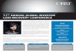 11TH ANNUAL GLOBAL INVESTOR LOSS RECOVERY CONFERENCE · SPONSORS CLE CREDITS The conference has been approved for 8.0 General, Business Litigation, and International Law Credits