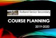 COURSE PLANNING - rss.sd23.bc.ca...Students have 3 years to achieve graduation starting at grade 10. Students who do not achieve graduation by the end of the grade 12 year, will need