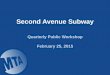 Second Avenue Subway - MTAweb.mta.info/capital/sas_pdf/SAS Public Workshop... · 2015-03-16 · MTA Capital Construction 2 • Overall Construction Progress is 78.7% complete as of