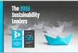 The 2016 Sustainability Leaders - SDS Group...The 2016 Sustainability Leaders | The GlobeScan -SustainAbility Surveys 11 % of Total Mentions, Prompted Progress Since 2012: Expectations