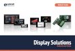 Display Solutions · displays with dual-analogue input, touch-screen*, I2C and SPI capabilities and 0-40 VDC or 4-20mA options. Connect any of the meters available to a PC and select