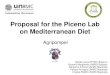 Proposal for the Piceno Lab on Mediterranean Dietcdn.laboratoriodietamediterranea.it/sites/lab... · Proposal for the Piceno Lab on Mediterranean Diet Agripompei Delitte Laura EPHEC