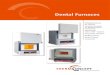 Dental Furnaces - Thermconcept OfenlösungenT max. 1400 °C, 1500 °C and 1600 °C • Powerful SiC-rod heating elements mounted in two sides providing very fast heating cycles •