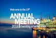 Welcome to the 19th - 2019 Annual Meeting | Annual Meeting · welcome to the 19th. a line has been drawn> the new normal > mega trends digital revolution new emerging players > mega