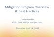 Mitigation Program Overview & Best Practices · Mitigation Program Overview & Best Practices Carla Marable Ohio EMA Mitigation Specialist Thursday, April 14, 2011. Session Overview