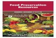 Food Preservation Resources - WSU Extensionextension.wsu.edu/foodsafety/wp-content/uploads/...food-borne illness, handling food safely, proper food storage, and safe preparation of
