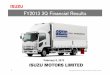 FY2013 3Q Financial Results...Title FY2013 3Q Financial Results Author ISUZU MOTORS LIMITED Created Date 2/7/2013 3:13:31 PM