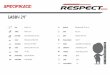 Specifikace - Respectbike · rám Hi-Ten 13" vidlice převodník steel 42/34/24/152 mm řazení Shimano SL-RS35-6R přesmykač Shimano FD-TZ30 měnič Shimano RD-TY-21-SS brzdy "V"