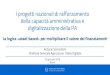 I progetti nazionali di rafforzamento della capacità ... · Antonio Samaritani Direttore Generale Agenzia per l’Italia Digitale 23 gennaio 2018 Roma I progetti nazionali di rafforzamento