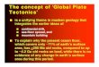 The concept of ‘Global Plate Tectonics’courseweb.glendale.edu/ppal/ppt/plate tectonics.pdf · The concept of ‘Global Plate Tectonics’ is a unifying theme in modern geology