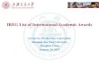 IREG List of International Academic Awardsexcellence.um.si/contributions/Documents/IREG List of... · 2015-01-26 · IREG List of International Academic Awards Center for World-Class