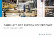 BARCLAYS CEO ENERGY CONFERENCE/media/Files/O/OneOK-IR-V2/events-presentatio… · BARCLAYS CEO ENERGY CONFERENCE New York | September 8-9, 2015 . Page 2 TERRY K. SPENCER President