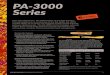 PA-3000 Series · Palo Alto Networks® PA-3000 Series of next-generation firewall appliances is comprised of the PA-3060, PA-3050 and PA-3020, all of which are targeted at high-speed