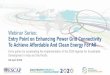 Webinar Series: Entry Point on Enhancing Power … 2020...Webinar Series: Entry Point on Enhancing Power Grid Connectivity To Achieve Affordable And Clean Energy For All Entry points