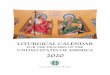 FOR THE DIOCESES OF THE UNITED STATES OF ......Dioceses of the United States of America, approved by the United States Conference of Catholic Bishops. 1 This calendar has been updated