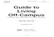 Guide to Living Off-Campus...This Guide to Living Off-Campus will serve as a resource to you, identifying ways to be a good neighbor, detailing your responsibilities a tenant, and