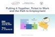 WISE Webinar Ticket to Work Putting It Together...Jun 26, 2019  · Putting it Together: Ticket to Work and the Path to Employment. Questions and Answers (Q&A) • For Q&A: Please