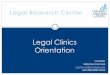 Legal Research Centercatcher.sandiego.edu/items/lrcmedia/Clinic-Orientation-2020-Summer.pdfMany Legal Research Databases (there's more than Westlaw, Lexis, Bloomberg Law') o Visit