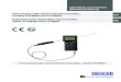 Operating instructions Betriebsanleitung EN DE · Operating instructions Betriebsanleitung EN DE Intrinsically safe hand-held thermometer, models CTH63I0 and CTH65I0 Eigensicheres