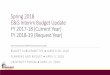 Spring 2018 E&G Interim Budget Update FY 2017-18 (Current ... · Key Expenditure/Transfer Variance Drivers-E&G Interim Budget Update FY 2017-18 Labor costs $2.2MM lower than originally