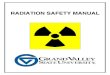 RADIATION SAFETY MANUALhealth and safety or property. 15. Supervise decontamination and recovery operations. 16. Hold periodic meetings with, and provide reports to, the Radiation