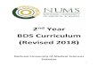 BDS Curriculum (Revised 2018) - CMH Lahore Medical And ... · BDS Curriculum (Revised 2018) National University of Medical Sciences Pakistan . 2 Contents ... o Fluorides and water