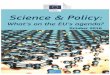 Science & Policy - HATZ€¦ · SCIENCE & POLICY: WHAT'S ON THE EU'S AGENDA? 4 October 2016 The DG JRC's monthly briefing to the scientific community, N° 51 Table of Contents 1