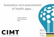 Evaluation and assessement of health apps…2018.e-sundhedsobservatoriet.dk/wp-content/uploads/sites/... · 2018-10-03 · 1. The need for assessment of health apps for Danish patients