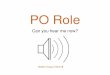 PO Role - Agile Alliance...Vision and goals “Getting our voices heard at the product level!” Vision: Highlight how the PO role has helped former Business Analysts and Project Managers